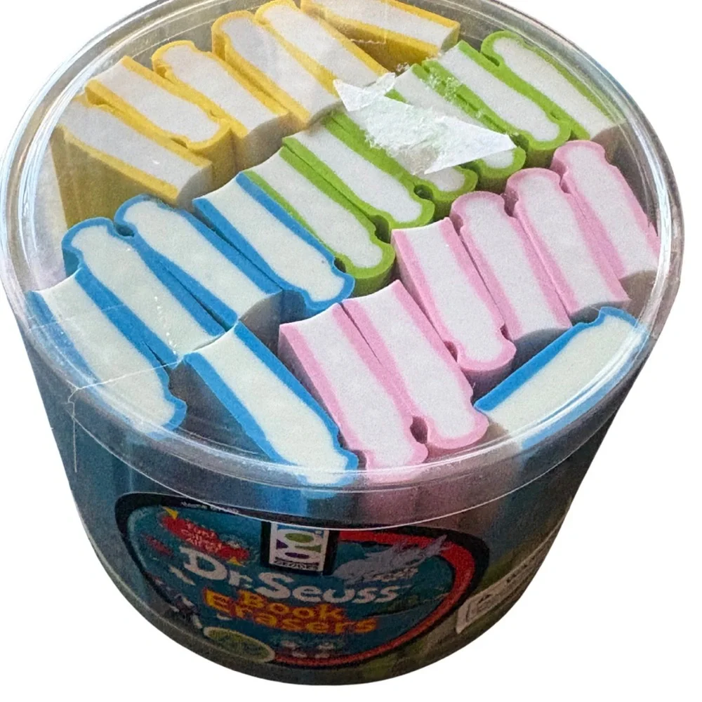 Dr. Seuss Mini Book Erasers Teachers Library Birthday Party Favors Lot of 96